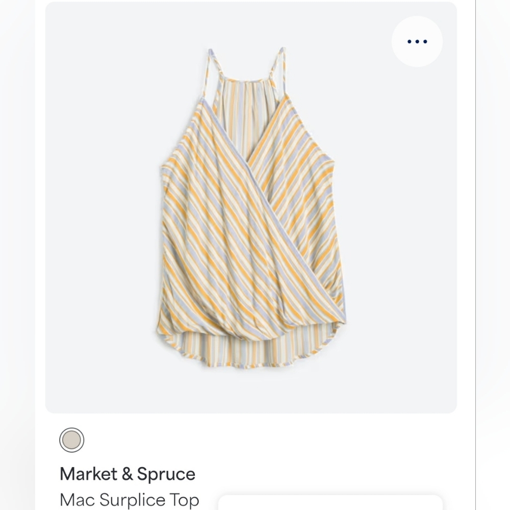 Mix Yellow and Gray Striped Camisole